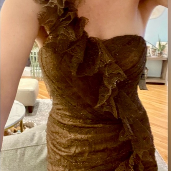 Carmen Marc Volvo dress size 8 mermaid mother of the bride gown gorgeous $4400 - Picture 13 of 15